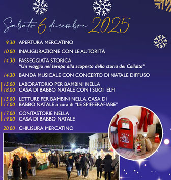 NATALE A COLLALTO MERCATINI DI NATALE sabato 6 dicembre