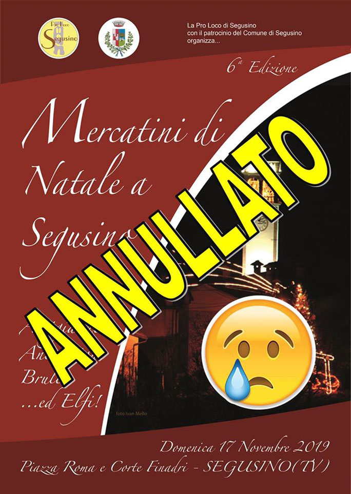 MERCATINI DI NATALE A SEGUSINO DOMENICA 17 NOVEMBRE 2019