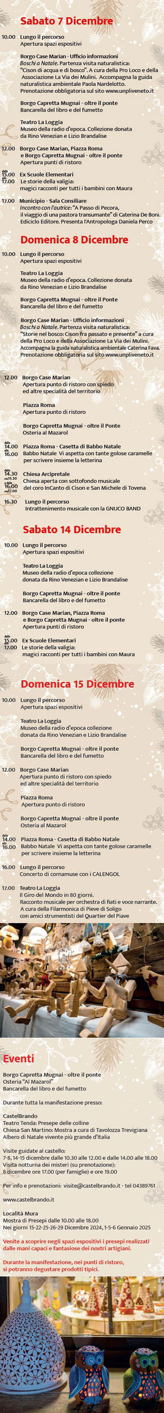 2024 cison di valmarino mercatini di natale stelle a natale programma