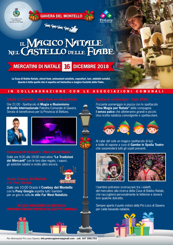 2018 GIAVERA DEL MONTELLO MERCATINI DI NATALE