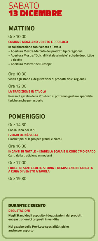 mogliano veneto dolce natale 13 dicembre