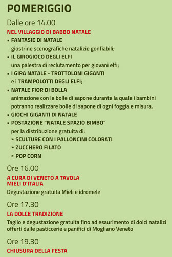 mogliano veneto dolce natale 14 dicembredomenica