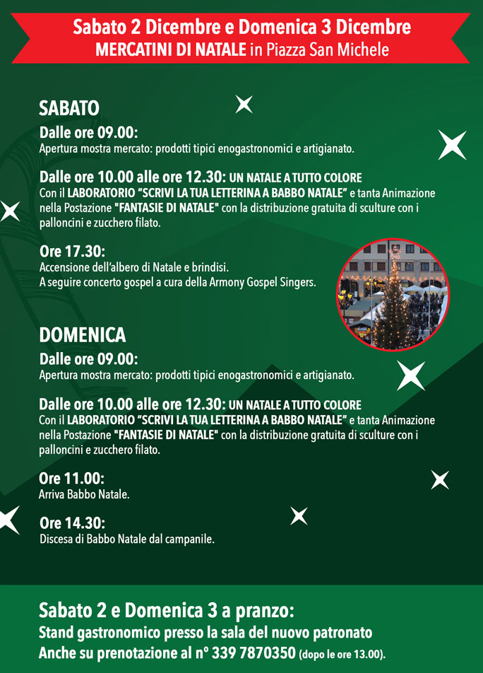 2023 quarto d'altino mercatini di natale programma