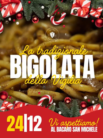 Vigilia di Natale a Treviso Bacaro San Michele