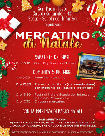 2024 MERCATINI DI NATALE A TREVISO SAN PELAGIO