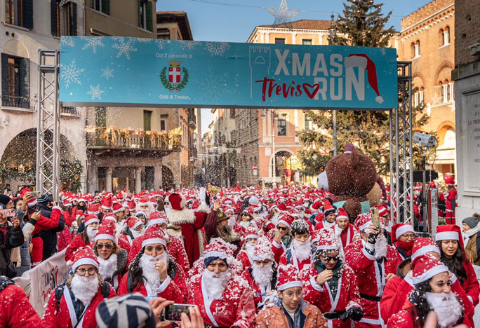 christmas run treviso corsa babbo natale 