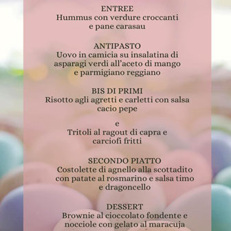 Pasqua a Casale sul Sile Osteria Vivace