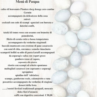 Pasqua a Chiarano Ristorante Il Girasole