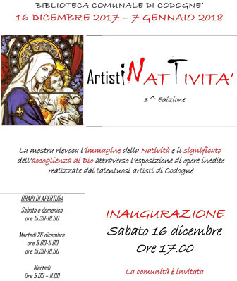 Concorso e Mostra artisti in Natività a Codognè