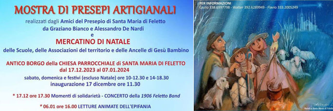 MOSTRA DI PRESEPI ARTIGIANALI A SANTA MARIA DI FELETTO