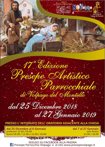 2018 2019 Presepe Artistico Parrocchiale di Volpago del Montello