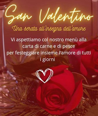 San valentino a Cimadolmo Trattoria All'Isetta