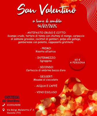 San Valentino a Vazzola Osteria Al Cortivo