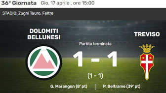 2025 calcio campionato serie d partita dolomiti bellunesi treviso 