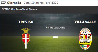 2025 calcio campionato serie d partita treviso villa valle