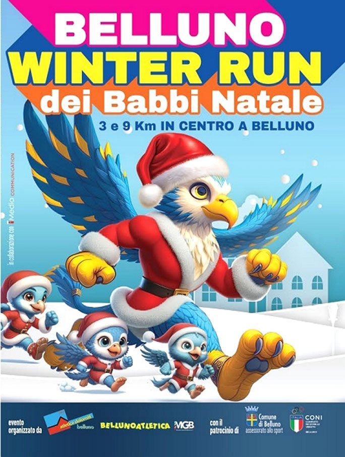belluno winter run corsa dei babbi natale