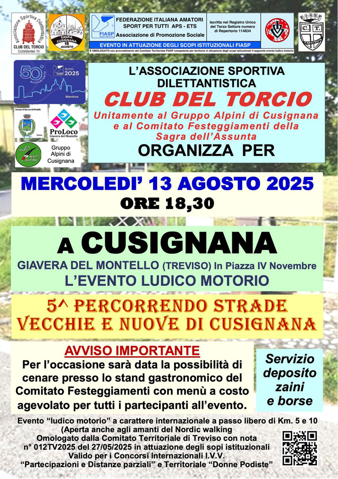 5ª PERCORRENDO STRADE VECCHIE 
E NUOVE DI CUSIGNANA