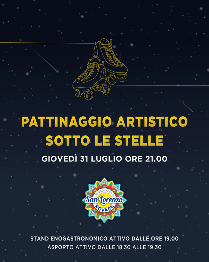 pattinaggio sotto le stelle a rovarè di san biagio di callalta
