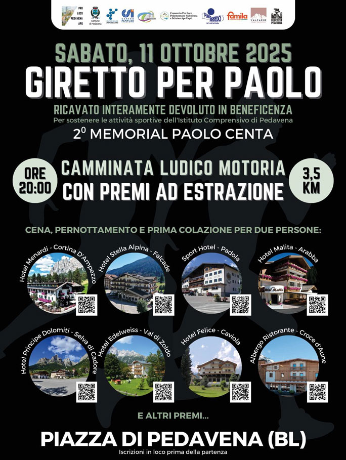 pedavena camminata giretto per paolo