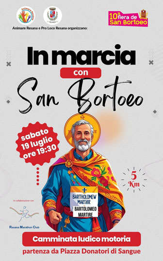 camminata in marcia con san bortoeo