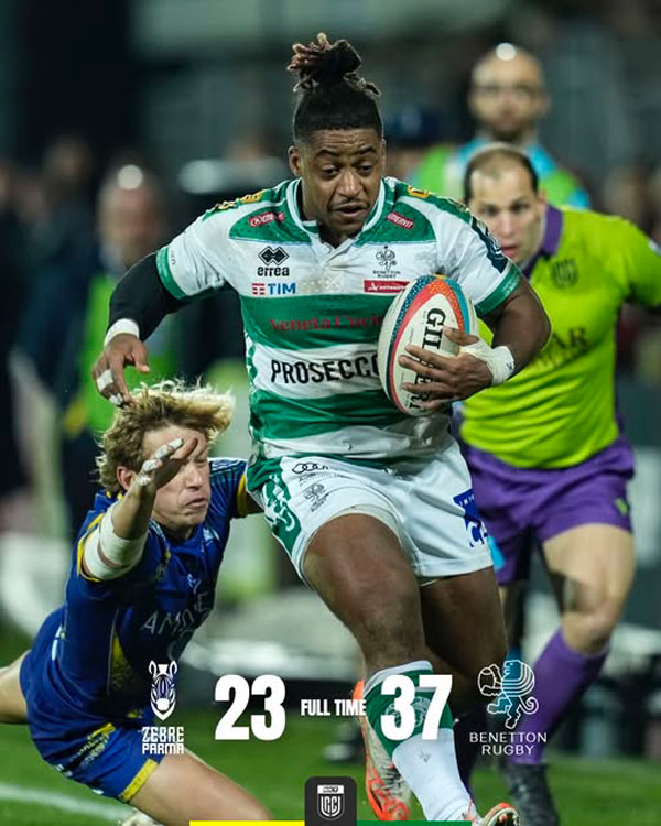 2025 Rugby United Championship  match Parma Treviso