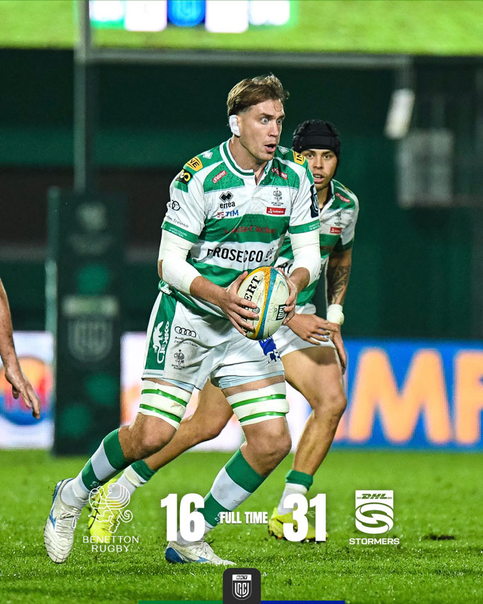 Rugby match Treviso Benetton Dhl Stormers