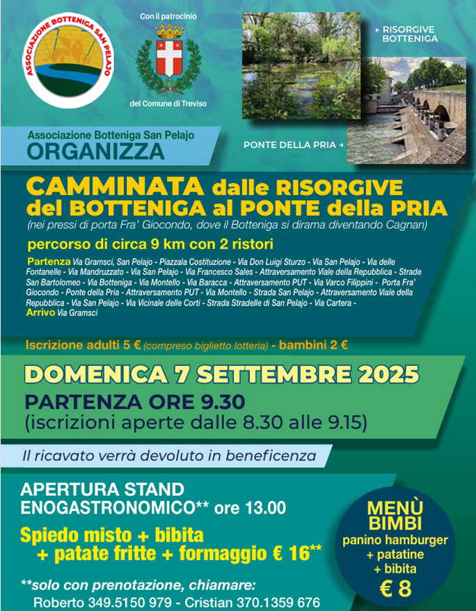 TREVISO CAMMINATA SULLE RIVE DEL BOTTENIGA
