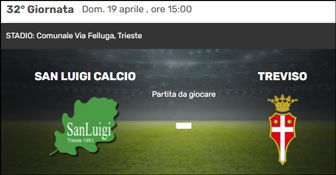 calcio campionato serie d partita san luigi calcio treviso