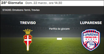 calcio campionato serie d partita treviso - luparense