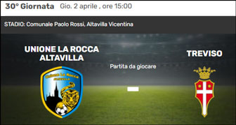 calcio campionato serie d partita unione la rocca altavilla treviso