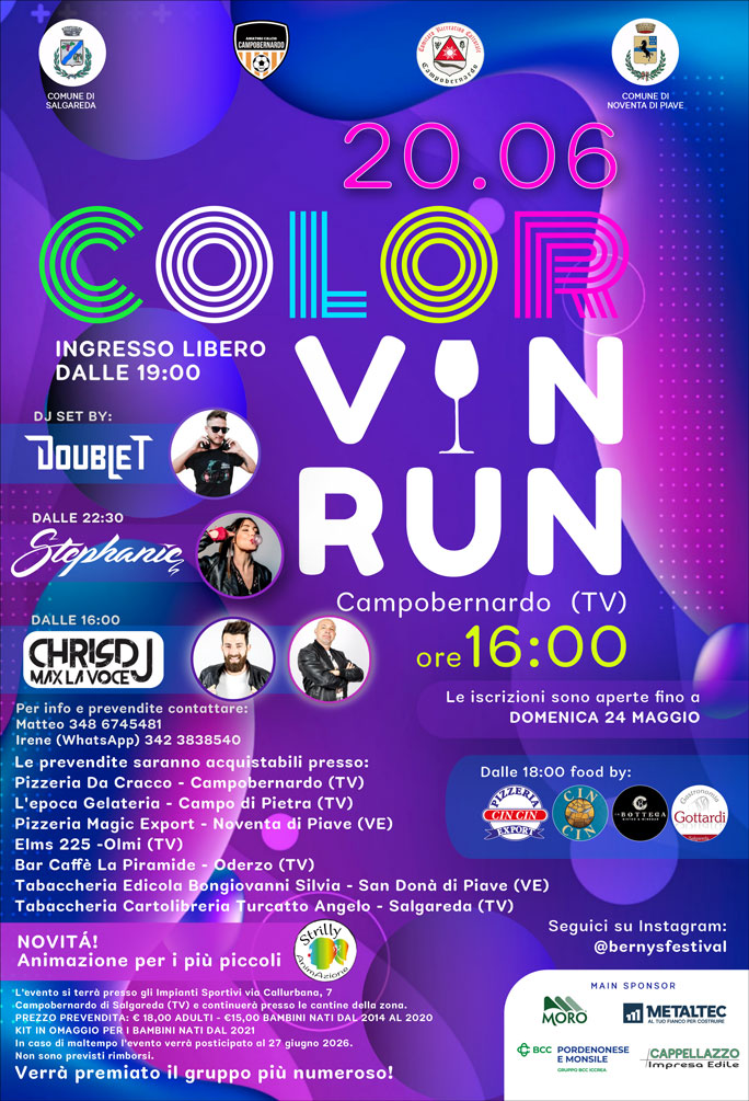 salgareda campobernardo camminata color vin run