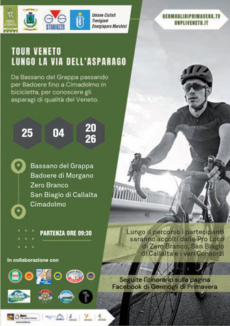 CICLISMO TOUR VENETO SULLE STRADE DELL'ASPARAGO