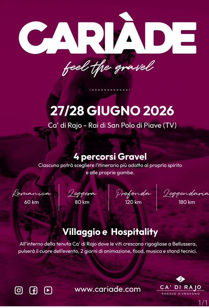 ciclismo gravel cariade a san polo di piave