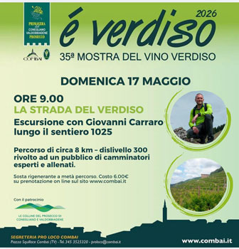 COMBAI ESCURSIONE LA STRADA DEL VERDISO