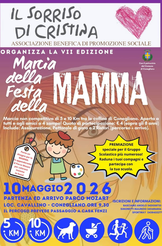 conegliano marcia  della festa della mamma