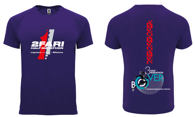 half marathon over borders mezza maratona MAGLIA UFFICIALE
