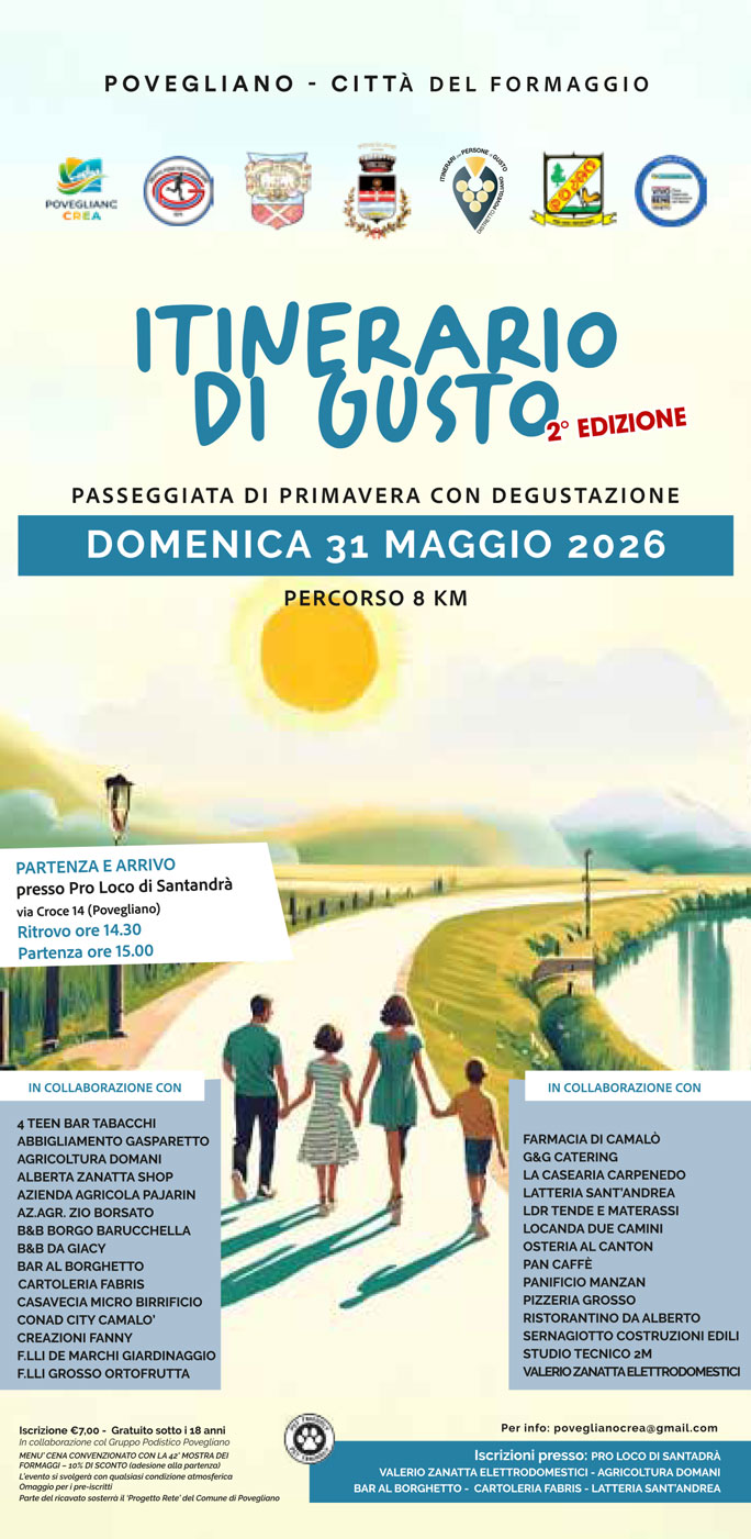 povegliano santandrà passeggiata di primavera con degustazione