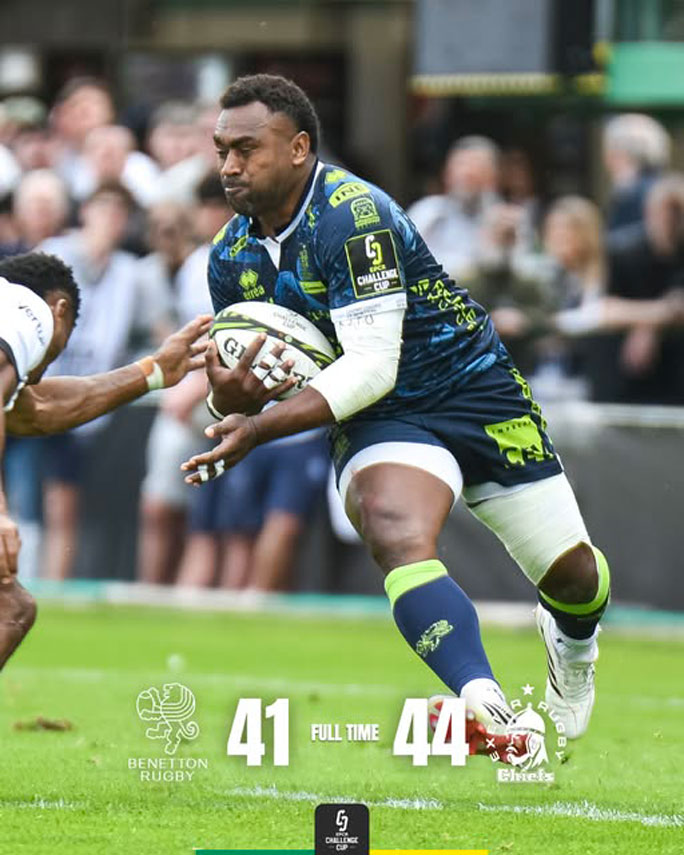 Rugby Challenge Cup match Treviso Exeter Chiefs