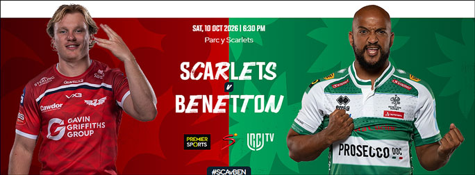 2026 rugby united championship match scarlets treviso benetton 