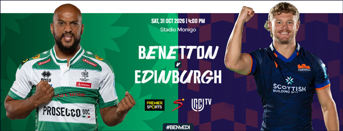 2026 rugby united championship match treviso benetton edinburgh