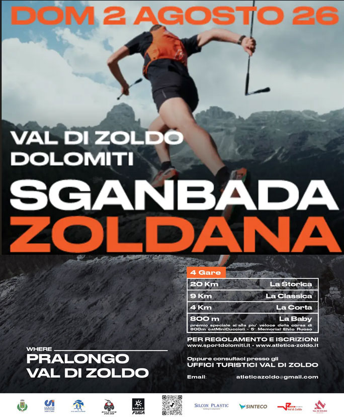 sganbada zoldana corsa podistica nelle dolomiti a val di zoldo