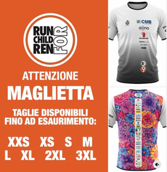 non competitiva run for children maglietta