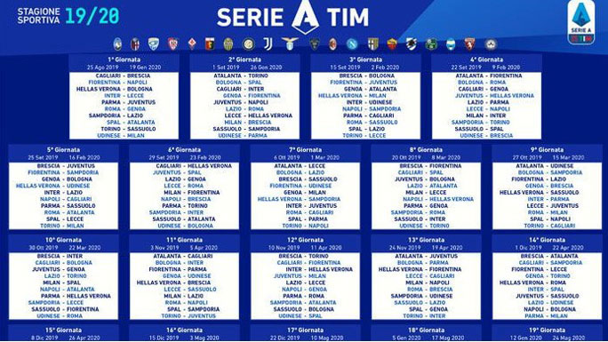 CAMPIONATO DI CALCIO SERIE A 2019 2020