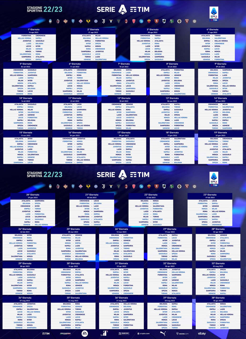 CAMPIONATO DI CALCIO SERIE A 2022 2023