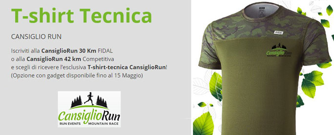 2021 cansiglio run t-shirt tecnica