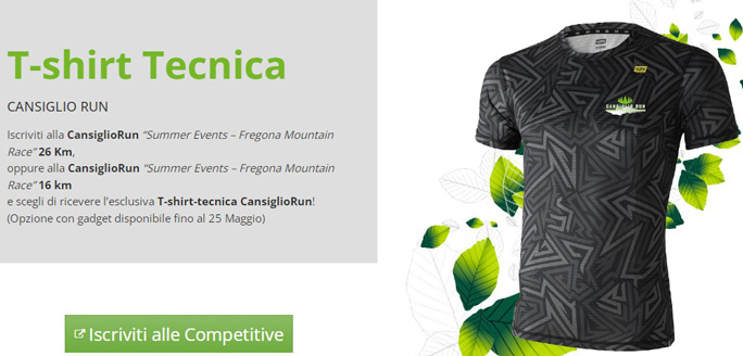 2023 cansiglio run t shirt tecnica