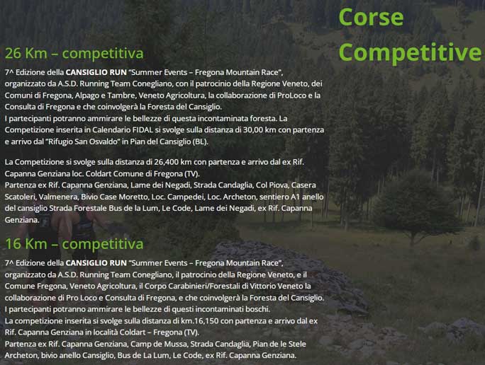 2023 cansiglio run corse competitive