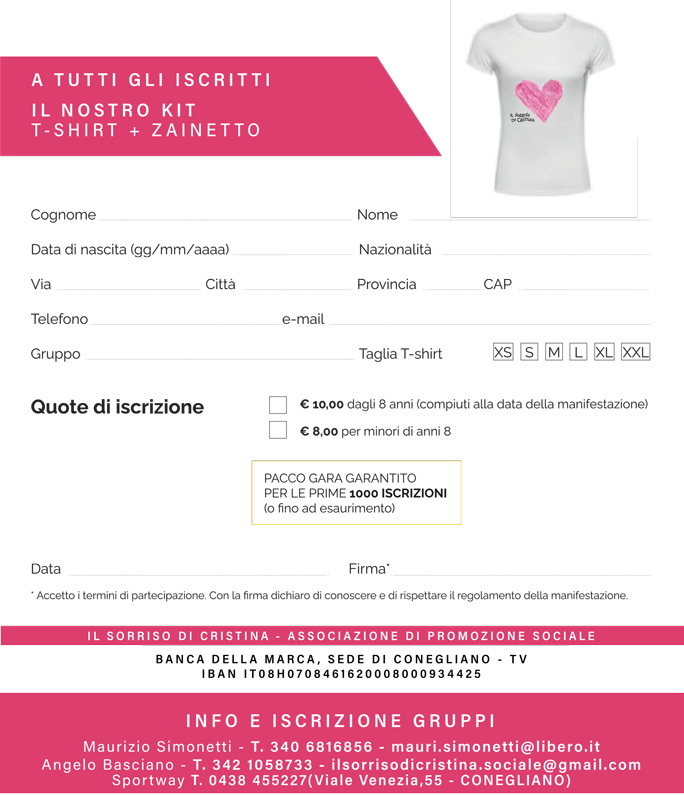 2023 conegliano marcia festa della mamma iscrizione