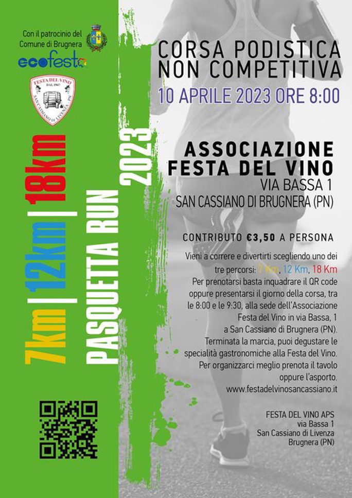 2023 corsa podistica pasquetta run a san cassiano di livenza pordenne