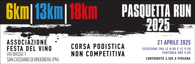 2025 corsa podistica pasquetta run a san cassiano di livenza pordenne